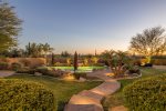 Lush, manicured landscaping creates a great setting